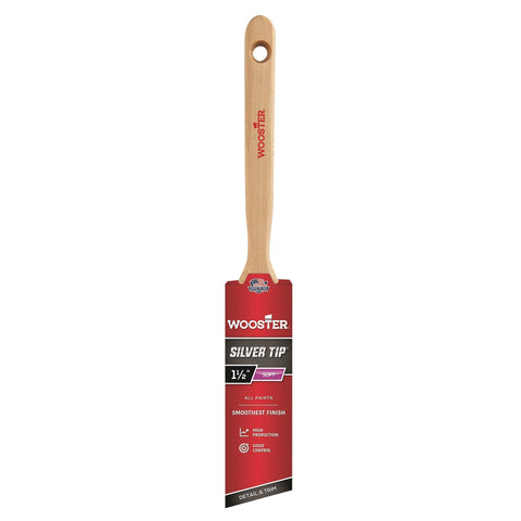 Wooster Brush 5221-1 1/2 5221-3 Silver Tip Angle Sash Paintbrush, 1-1/2 Inch...