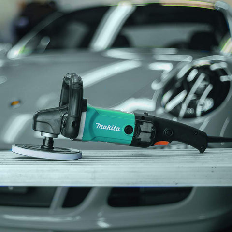 Makita 9237CX3 7" Variable Speed Polisher Sander 10 AMP 0-3200 RPM Polishing Kit