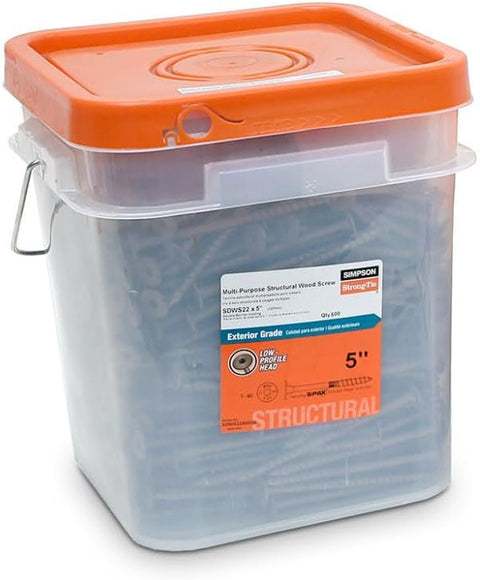 Simpson Strong-Tie SDWS22500DB Structural Wood Screw Fasteners