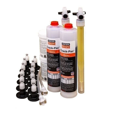 Simpson Strong-Tie ETIPAC2G10KT Crack-Pac 9-oz Injection Epoxy Kit 2-Cartridge