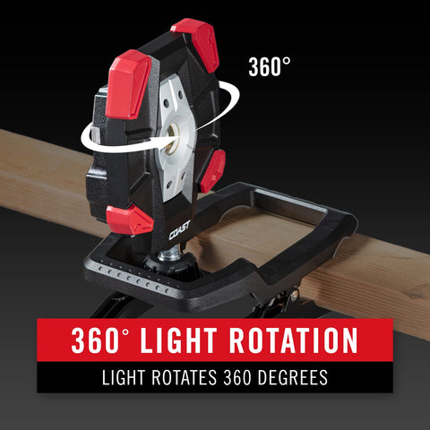 Coast CL40R 3900 Lumen Rotating LED Aluminum Clamp Light Wide Angle Flood Beam