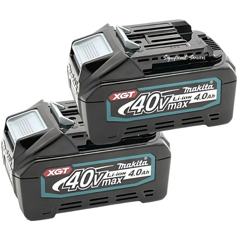 Makita BL4040 XGT 40V Max Li-Ion 4.0 Lithium-Ion Ah Battery 2 Pack