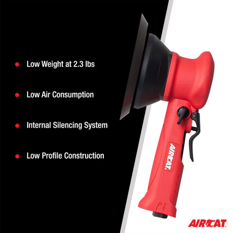 AIRCAT 6310 6" Composite Dual Action Sander 10,000 RPM, 3/16” Orbit