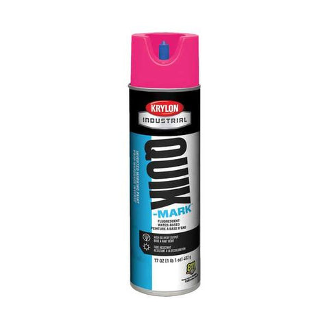 Krylon Quik-Mark Fluorescent Pink water-based Inverted Marking Paint A03612004
