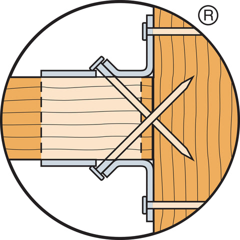 Simpson Strong-Tie LRU26Z ZMAX Galvanized Rafter U Joist Hanger for 2x6 25 pk