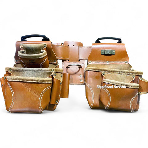 CLC 21448 Heavy Duty 15 Pocket 46" Durable Leather Professional Tool Belt