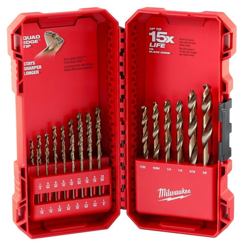 Milwaukee 48-89-2338 23pc Red Helix Cobalt Drill Bit Set 1/16-3/8"