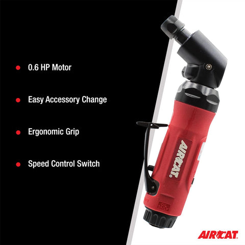 AIRCAT 6295 .6 HP, 115° Angle Die Grinder with Spindle Lock