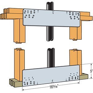 Simpson Strong-Tie PSPN516Z 5 x 16-5/16-Inch Protecting Shield Plate ZMAX 20pk