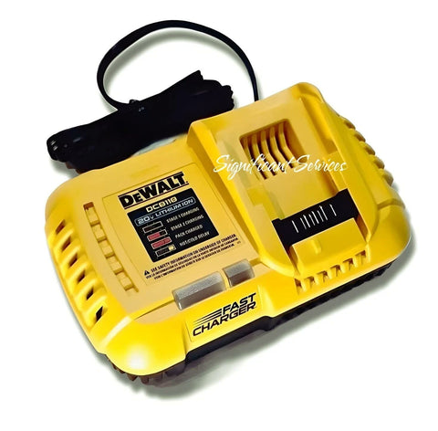DEWALT 20V MAX XR Battery 2-Pack DCB205-2 FLEXVOLT 20V MAX Charger DCB118 NEW