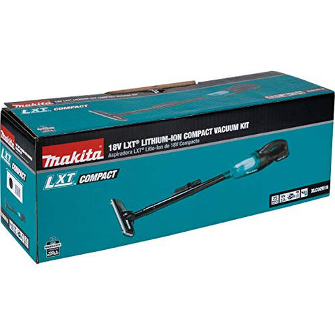 Makita XLC02ZB 18V LXT Lithium-Ion Cordless Vacuum, Tool Only