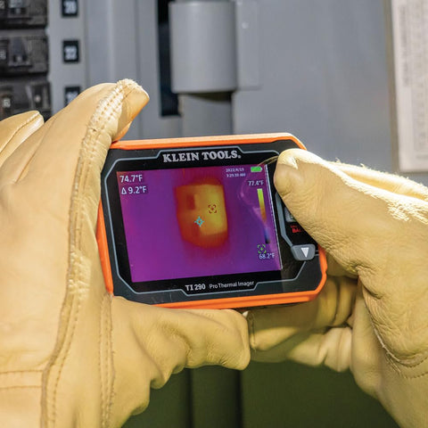 Klein Tools TI290 Rechargeable PRO Thermal Imaging Camera, Over 76,800 Pixels, Wi-Fi Data Transfer, 3 Palettes