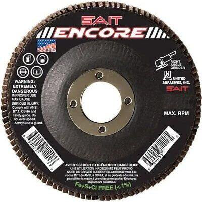 United Abrasives-SAIT 71229 Type 27 Encore Flap Disc, 5-Inch x 7/8-Inch Z...