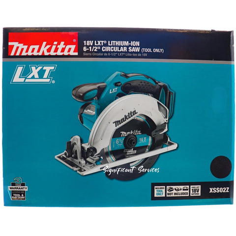 New Makita XSS02Z 18V LXT Lithium-Ion Cordless 6-1/2" Circular Saw New in Box