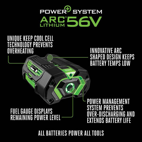 Genuine EGO POWER+ BA2242T 56V 4.0 Ah Lithium-ion Battery/Upgrade Fuel Gauge-New