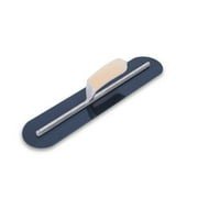 MARSHALLTOWN MXS75BFR Fully Rounded Concrete Finishing Trowel, Blue Steel Blade, Wood Handle, 18 x 3, Made in The USA