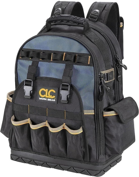 CLC Work Gear PB1133 38 Pocket Molded Base Heavy Duty Tool Backpack