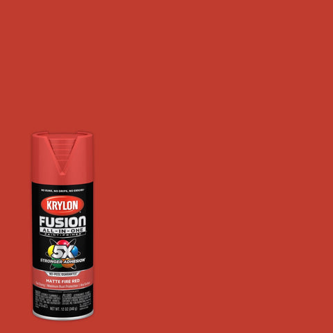 Krylon K02756007 Fusion All-In-One Spray Paint for Indoor/Outdoor Use, Matte Fir