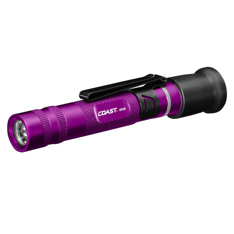 Coast COS31356 HP2R 280 Lumen Rechargeable Penlight with Twist Focus - Purple