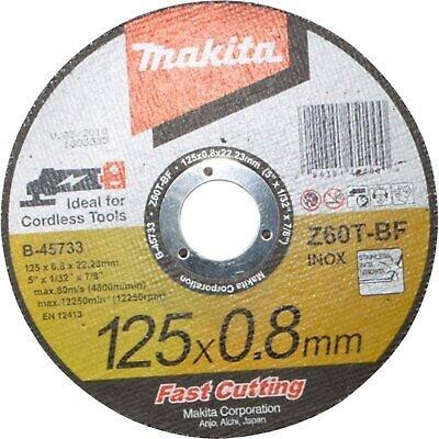 Makita B-46165 5" x .032" x 7/8" Ultra Thin Cut-Off Wheel, Stainless