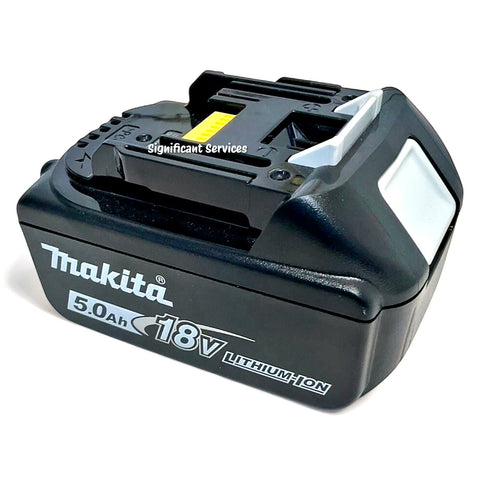 (2) New Genuine Makita Brand BL1850B-2 18V Batteries 5.0 AH LED 18 Volt LXT