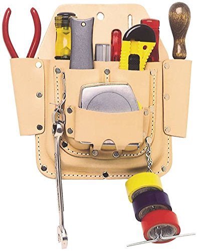 CLC Custom Leathercraft W438 Electrician 6 Pocket Tool Holder Belt Pouch