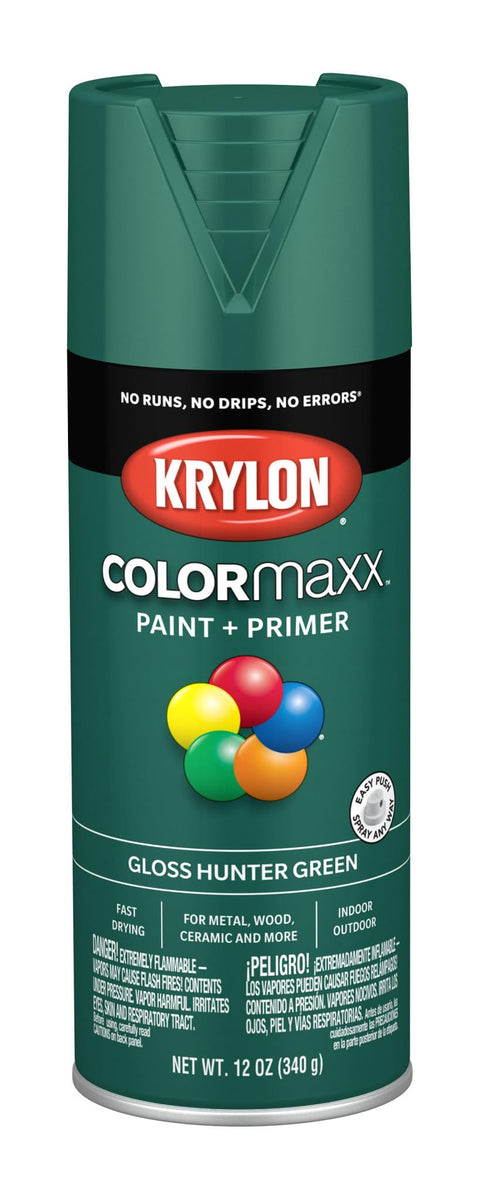 Krylon K05523007 COLORmaxx Spray Paint and Primer for Indoor/Outdoor Use, Gloss