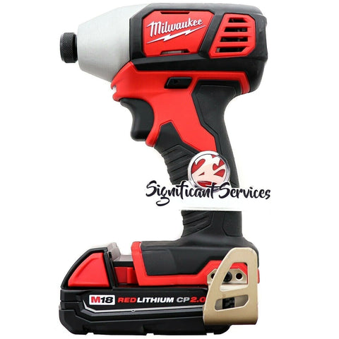 Milwaukee 2656-20 1/4" M18 18V 18 Volt Cordless Hex Impact Driver 2.0 Ah Battery
