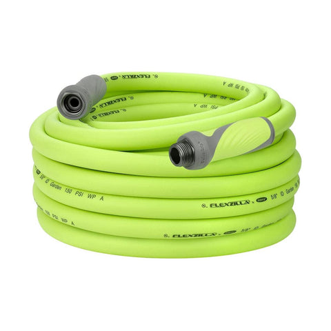 Flexzilla Garden Hose with SwivelGrip, 5/8 in. x 75 ft., Heavy Duty, Lightweight, Drinking Water Safe, ZillaGreen - HFZG575YWS-E