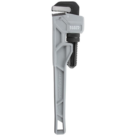 Klein Tools 68225 18-Inch Cast Aluminum Pipe Wrench, Heavy Duty Adjustable Plumbing Wrench with I-Beam Handle, 2-1/2-Inch Jaw Capacity