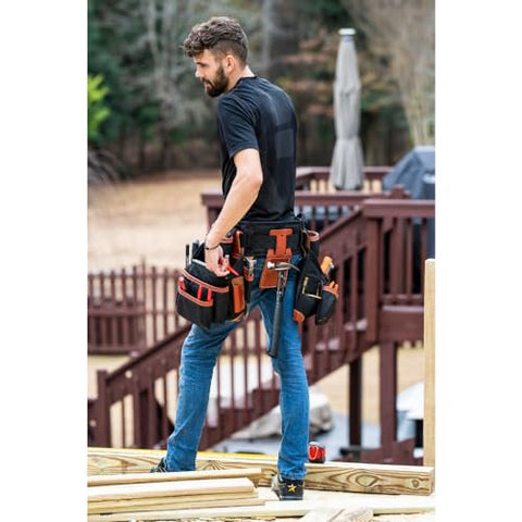 CLC Custom LeatherCraft 51452 4 Piece Top Of The Line Pro Framer's Tool Belt,...