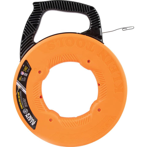 Klein 56341 Stainless Steel Electrical Fish Tape Wire Puller 1/8" x 240 ft