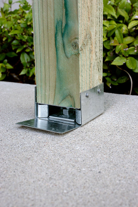Simpson Strong-Tie ABW ZMAX Galvanized Adjustable Standoff Post Base for 6x6