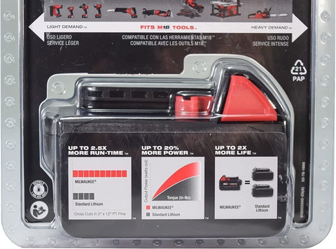 Milwaukee 48-11-1850R M18 18V 5Ah XC Extended Capacity Resistant Battery 2...