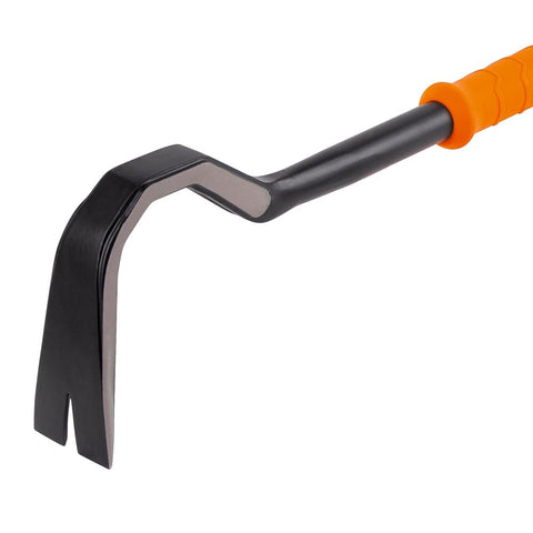 Klein Tools 66097 42-Inch Gooseneck Wrecking Bar and Nail Puller, Heavy Duty Forged Carbon Steel, Pry Bar for Demolition