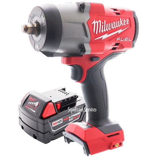 Milwaukee 2967-20 M18 FUEL 1/2 in High Torque Impact Wrench 5.0 Ah Battery Pack