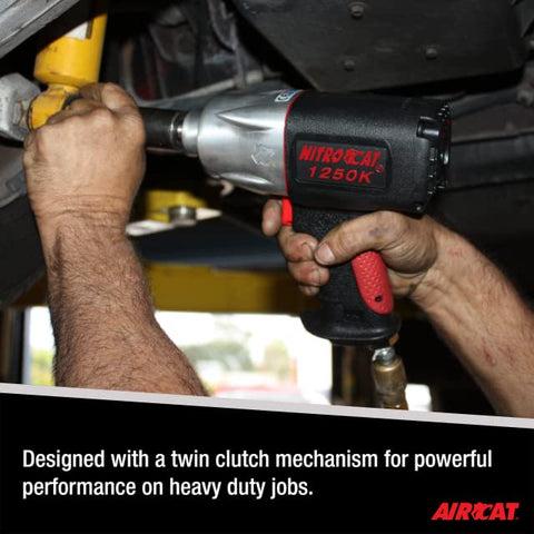 AIRCAT 1250-K 1/2" Nitrocat Composite Twin Clutch Impact Wrench