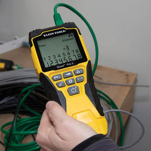 Klein Tools VDV501-851 Cable Tester Kit Scout Pro 3 Ethernet Data Coax Phone