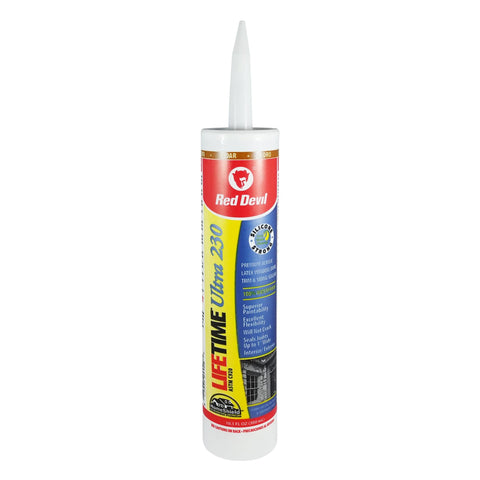 Red Devil 077010 Lifetime Ultra 230 Premium Elastomeric Acrylic Latex Sealant, 1