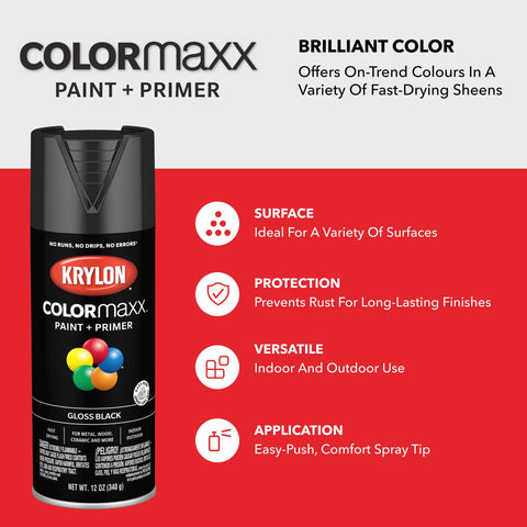 Krylon K05559007 Colormaxx Spray-Paints, Aerosol, Brown Boots