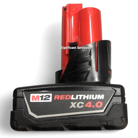 Milwaukee MIL 2440-2420-2401CHGR M12 12V Li-Ion Battery Charger Kit 4.0Ah 2.0Ah Packs