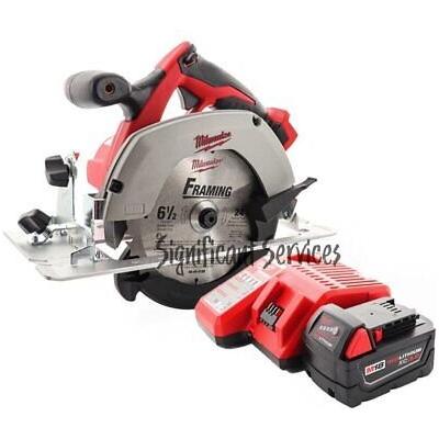Milwaukee 2630-20 M18 18V Li-Ion 6-1/2" Cordless Circular Saw 3.0 Ah Battery Kit