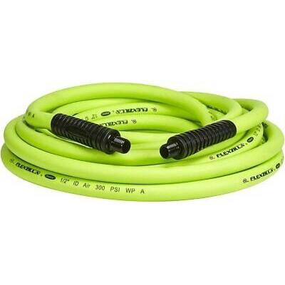 Flexzilla HFZ1225Y Air Hose, 1/2 in. x 25 ft., 3/8 in. MNPT Fittings, Heavy Duty