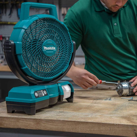 Makita DCF203Z Cordless Lithium-ion 9-1/4" Li-Ion Cordless Battery Job Site Fan