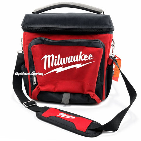 Milwaukee 48-22-8250 Sided Jobsite Cooler, Polyester, 11.1" x 13.77" x 14.96", 3 Pockets