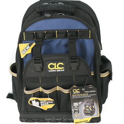 CLC Work Gear PB1133 38 Pocket Molded Base Heavy Duty Tool Backpack