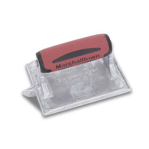 MARSHALLTOWN 864D Heavy-Duty Zinc Concrete Groover, 6 x 4 3/8 inch Blade, DuraSoft Handle, Concrete Tools Made in the USA
