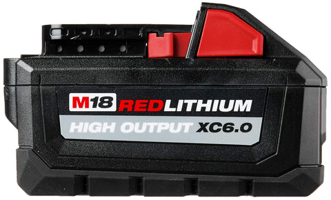 Milwaukee 48-11-1865 M18 18V REDLITHIUM HIGH OUTPUT XC 6.0Ah Li-Ion Battery Pack