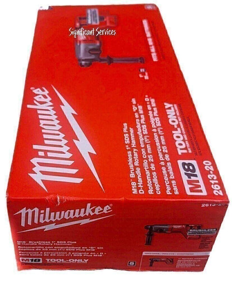 Milwaukee 2613-20 M18 Brushless 1 Inch SDS Plus D-Handle Rotary Hammer Drill