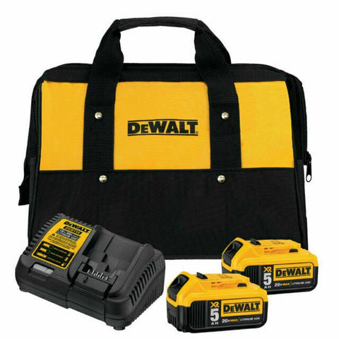 DeWALT 20V MAX 2-Pack 5.0Ah Batteries & Charger